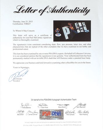 Lot #2028 Paul McCartney Signed Hofner Bass Guitar - Image 3