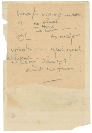 Lot #2023 Paul McCartney Handwritten Notes - Image 2