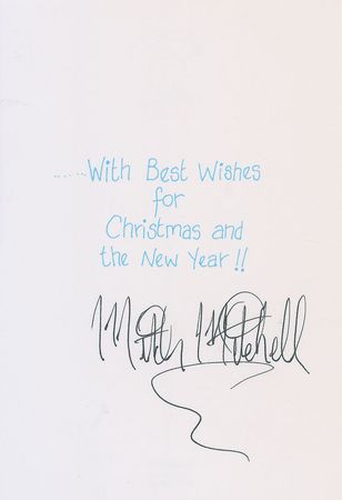 Lot #2108 Mitch Mitchell Signed Christmas Card - Image 1
