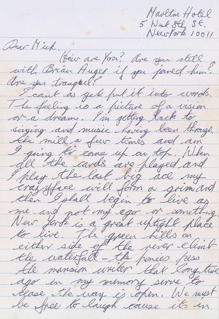 Lot #2293 Van Morrison Autograph Letter Signed - Image 1