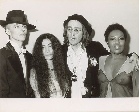 Lot #2047 Lennon, Ono, and Bowie Photograph - Image 1