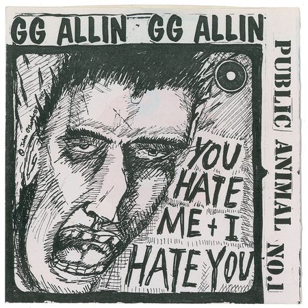 Lot #2433 GG Allin 45 RPM - Image 1