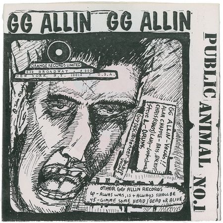 Lot #2433 GG Allin 45 RPM - Image 2