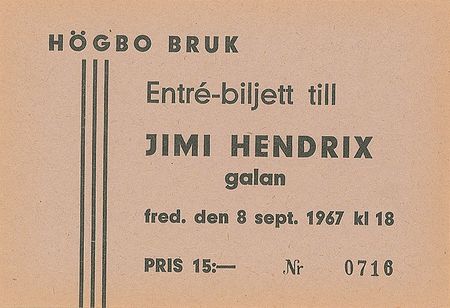 Lot #2106 Jimi Hendrix Group of Four Tickets - Image 1