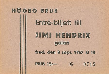 Lot #2106 Jimi Hendrix Group of Four Tickets - Image 2