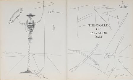 Lot #2587 Salvador Dali Original Sketch in Book - Image 1