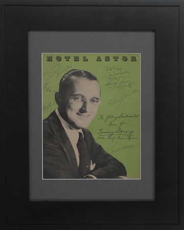 Lot #2206 Frank Sinatra Signed Menu - Image 2