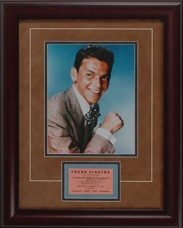 Lot #2207 Frank Sinatra Signed Ticket - Image 1