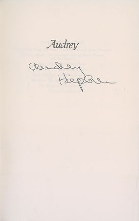 Lot #2530 Audrey Hepburn Signed Book - Image 1