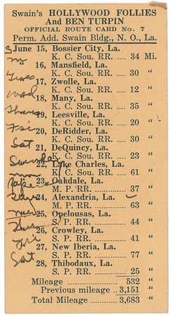 Lot #2175 Jimmie Rodgers Broadside and Tour Card - Image 3