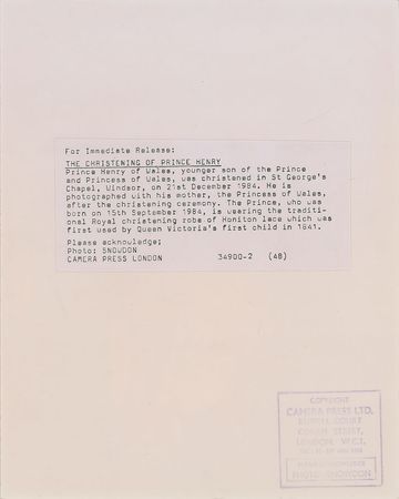 Lot #2604 Diana and Prince Harry Pair of Christening Photographs - Image 4