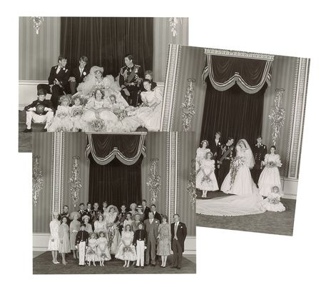 Lot #2602 Diana and Charles Collection of Three Wedding Photographs - Image 1