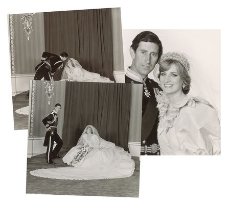Lot #2603 Diana and Charles Collection of Three Wedding Photographs - Image 1