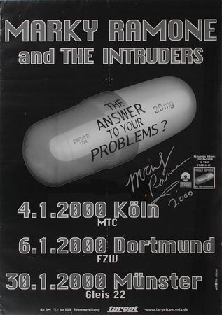 Lot #2409 Marky Ramone Collection of Three Signed Posters - Image 1