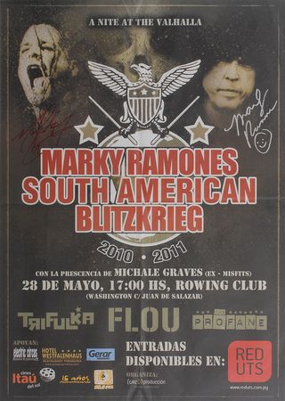 Lot #2409 Marky Ramone Collection of Three Signed Posters - Image 3