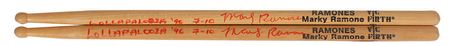 Lot #2400 Marky Ramone Stage-used Signed Drumsticks - Image 1