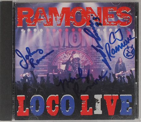 Lot #2419 The Ramones Signed ‘Loco Live’ CD - Image 1