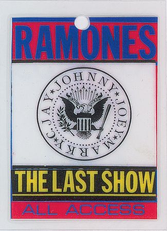 Lot #2425 The Ramones Signed ‘Adios Amigos’ Ticket, Set List, and Passes - Image 1
