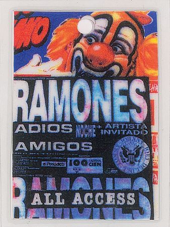 Lot #2425 The Ramones Signed ‘Adios Amigos’ Ticket, Set List, and Passes - Image 3