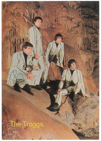Lot #2306 The Troggs Signed Promo Card - Image 1