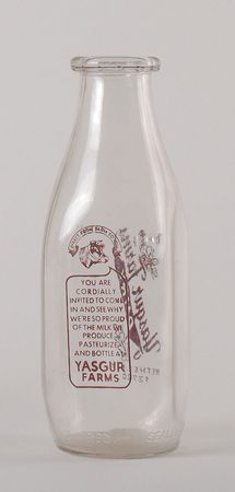 Lot #2309 Woodstock Yasgur Farm Milk Bottle - Image 2
