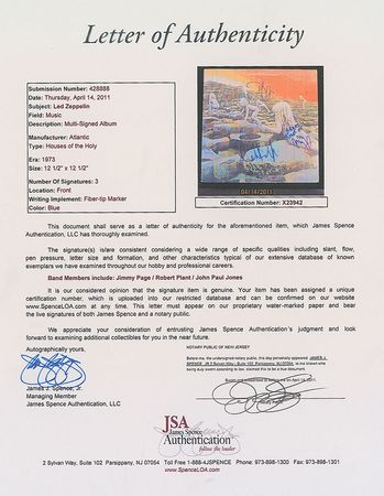 Lot #2145 Led Zeppelin Signed Album - Image 2