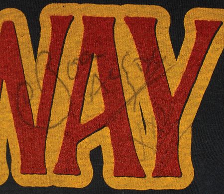 Lot #2315 AC/DC: Bon Scott Signed T-Shirt - Image 3