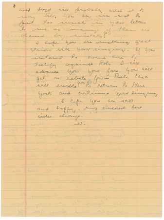 Lot #2519 W. C. Fields Autograph Letter Signed - Image 2