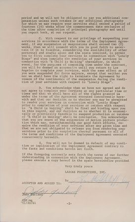 Lot #2525 Judy Garland Signed Document - Image 3