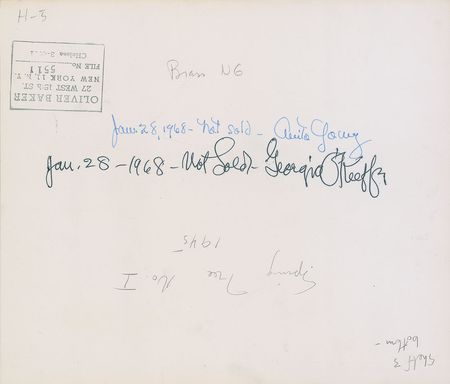 Lot #2590 Georgia O?Keeffe Signed Photograph - Image 1