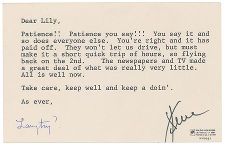 Lot #2523 James Cagney Collection of Three Signed Items - Image 3