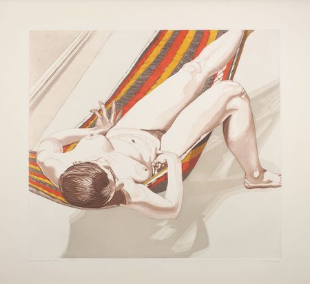 Lot #2588 Philip Pearlstein Etching and Aquatint on Woven Paper - Image 1