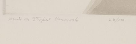 Lot #2588 Philip Pearlstein Etching and Aquatint on Woven Paper - Image 2
