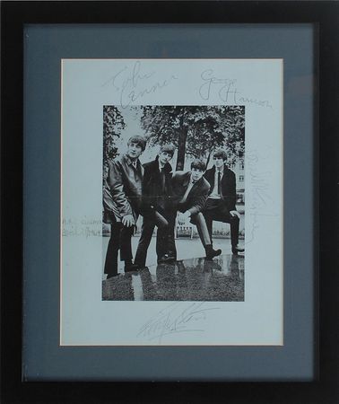 Lot #2002 Beatles Signed Program