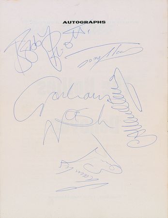 Lot #2286 The Hollies Signed Program - Image 1