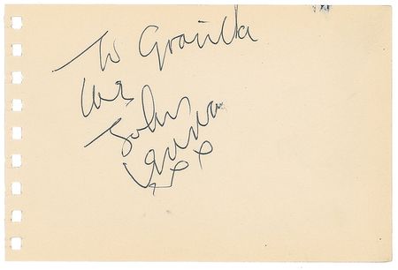 Lot #2015 Lennon, McCartney, and Starr Signatures