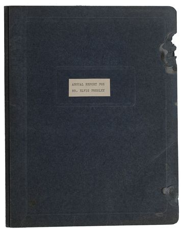 Lot #2087 Elvis Presley Joke Financial Report - Image 1
