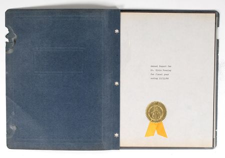 Lot #2087 Elvis Presley Joke Financial Report - Image 2