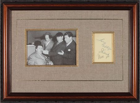 Lot #2517 Three Stooges Signatures - Image 1