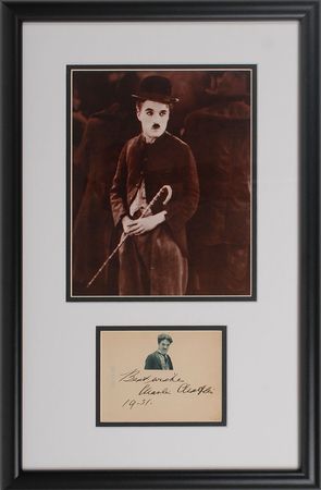 Lot #2514 Charlie Chaplin Signature - Image 1