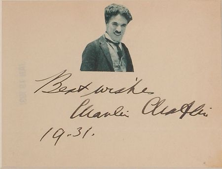 Lot #2514 Charlie Chaplin Signature - Image 2