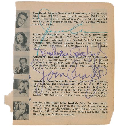 Lot #2510  Vintage Hollywood Signed ?Who?s Who? Booklet - Image 6