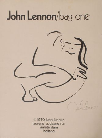 Lot #2060 John Lennon Full Set of Dutch ‘Bag One’ Lithographs - Image 1