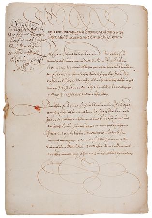 Lot #253 Archduke Ernest of Austria Signed Document - Image 1