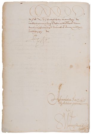 Lot #253 Archduke Ernest of Austria Signed Document - Image 2