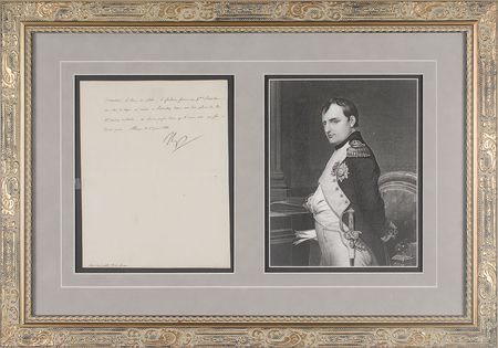 Lot #222 Napoleon: Handsome military dispatch on troop movements - Image 1