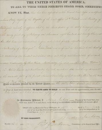 Lot #18 Andrew Jackson Signed Document - Image 2