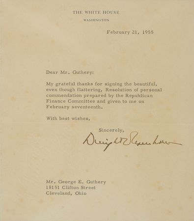 Lot #80 Dwight D. Eisenhower Typed Letter Signed - Image 2