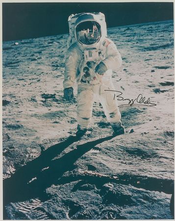 Lot #606 Buzz Aldrin Signed Photographs - Image 1