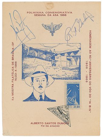 Lot #466 Neil Armstrong and Richard Gordon Stamp Sheet - Image 1